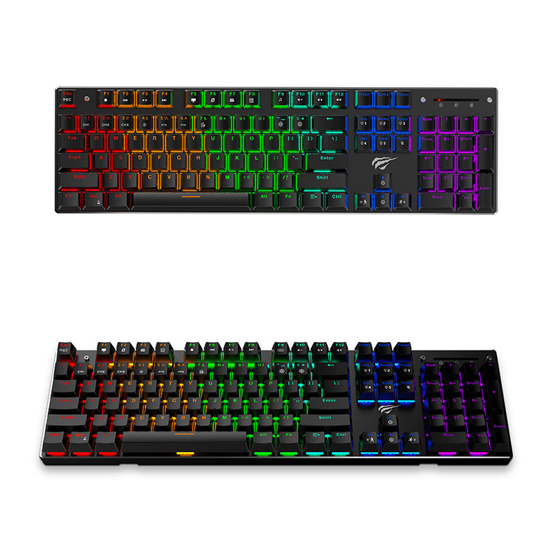 CLAVIER MECANIQUE GAMING HAVIT KB498L-BK